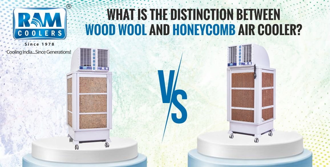 WHAT IS THE DISTINCTION BETWEEN WOOD WOOL AND A HONEYCOMB AIR COOLER?